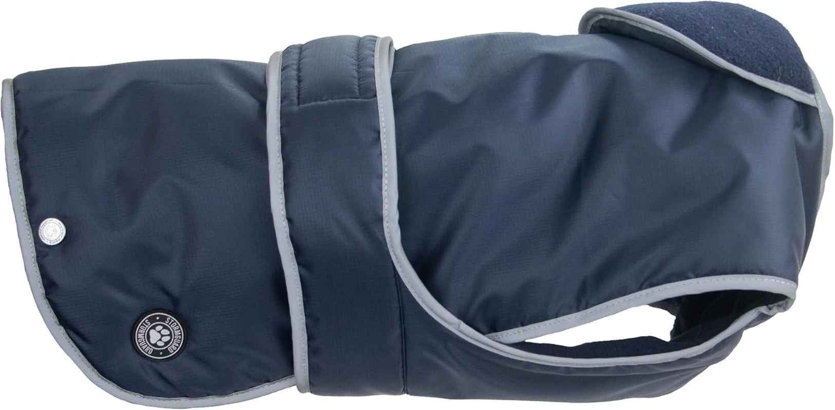 Ancol Muddy Paws All Weather Stormguard Dog Puppy Coat Chocolate - Waterproof Pet Jacket - Fleece Lining and Chest Protector - Elasticated Neck & Leg Straps - 25 Cm Length up to 43 Cm Girth - XS