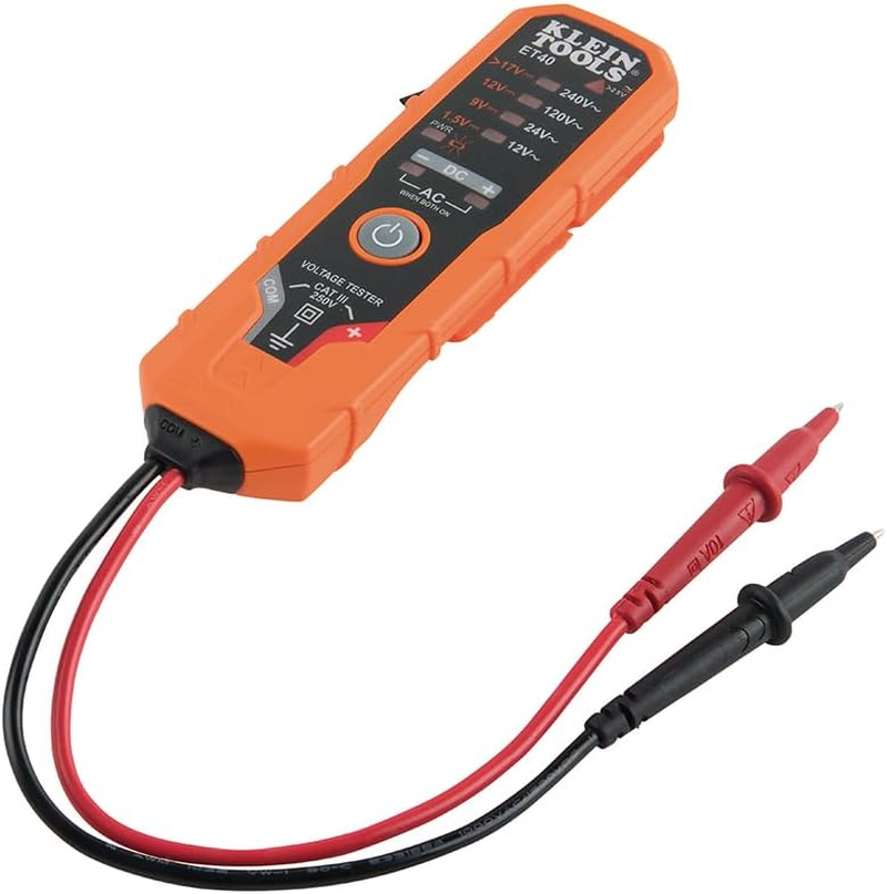 KLEIN TOOLS 12 to 240V AC 1.5 to 24V DC AC/DC Voltage Tester image number 6