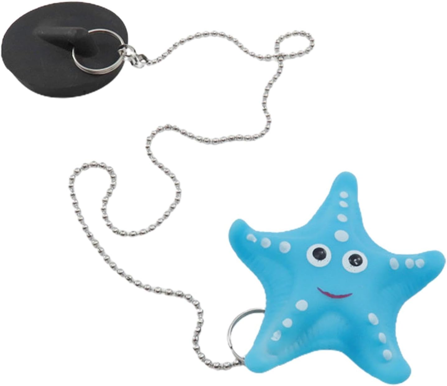 Rubber Bath Plug and Chain - Bath Plug with Chain Rubber | Floating Bath Tub Stopper and Chain | Cartoon Univeersal Drain Stopper Plug | Rubber Floating Bath Tub Stopper, Bathroom Sink Drain Stopper