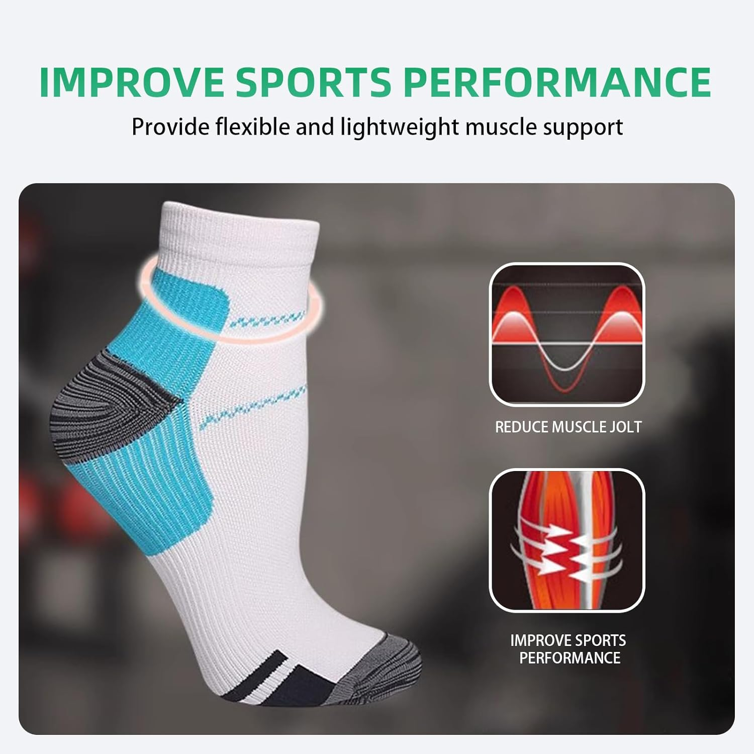 12 Pack Plantar Fasciitis Sock for Women and Men Assorted Compression Ankle Socks 8-15 Mmhg Comfort for All Day Wellness, Sports, and Daily Life image number 4