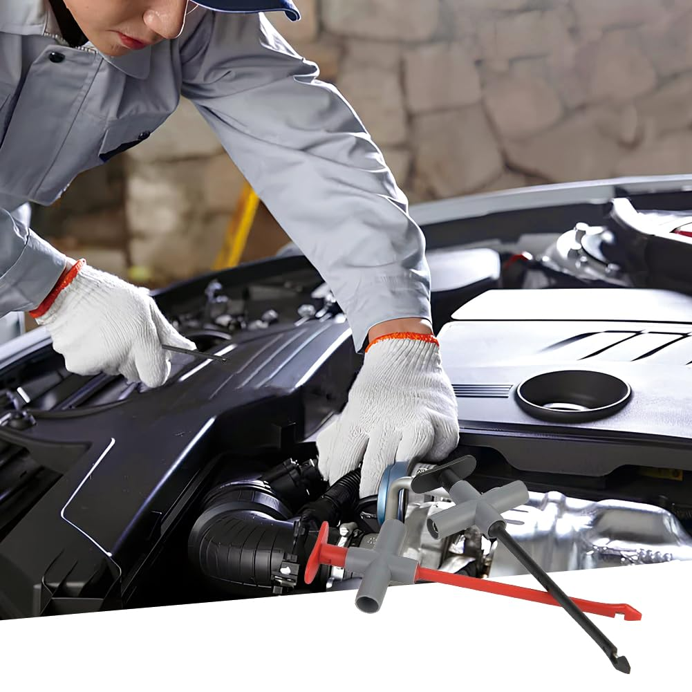 Wire Piercing Probe, 2Pcs P5010 Digital Multimeter Test Clips 4Mm Test Lead Probe Auto Puncture Probe Replaceable Car Testing Repairing Accessories image number 1