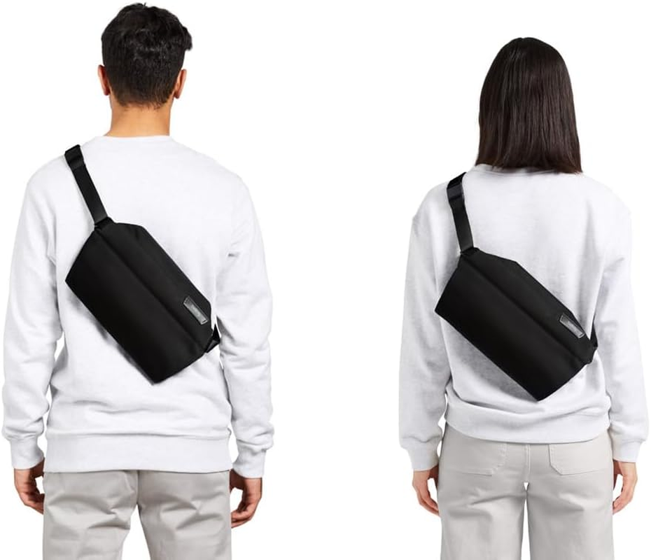 Bellroy Sling Bag (Unisex Compact Crossbody Bag, Multiple Compartments, Water-Resistant Materials, Holds Phone, Camera & Water Bottle) - Melbourne Black
