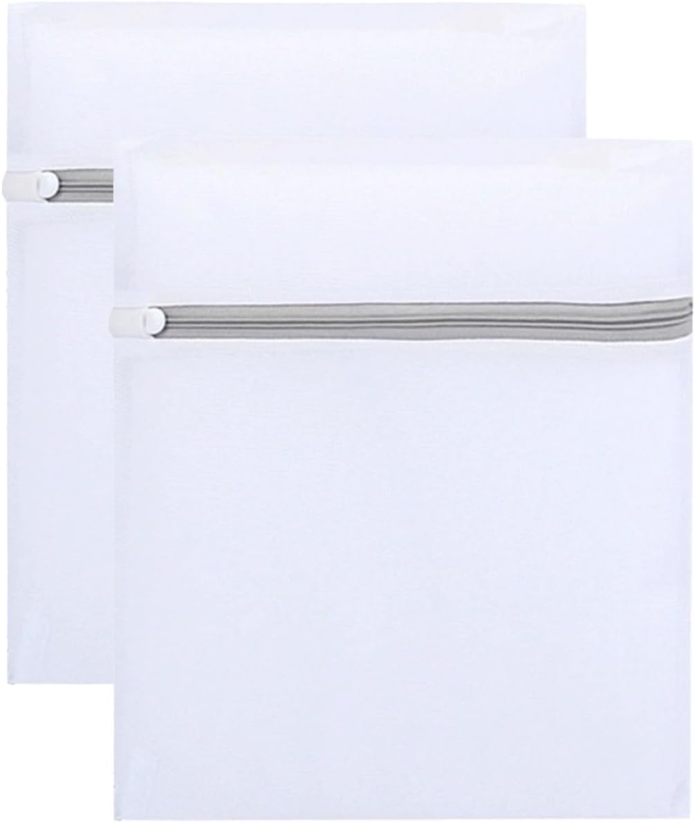 Xolixorium Honeycomb Delicates Bags for Washing Machine - 2 Xx-Large 24X24 Inch Laundry Bags for Lingerie, Delicates Wash Bag for Cotton Clothes, Sheets & Shoes