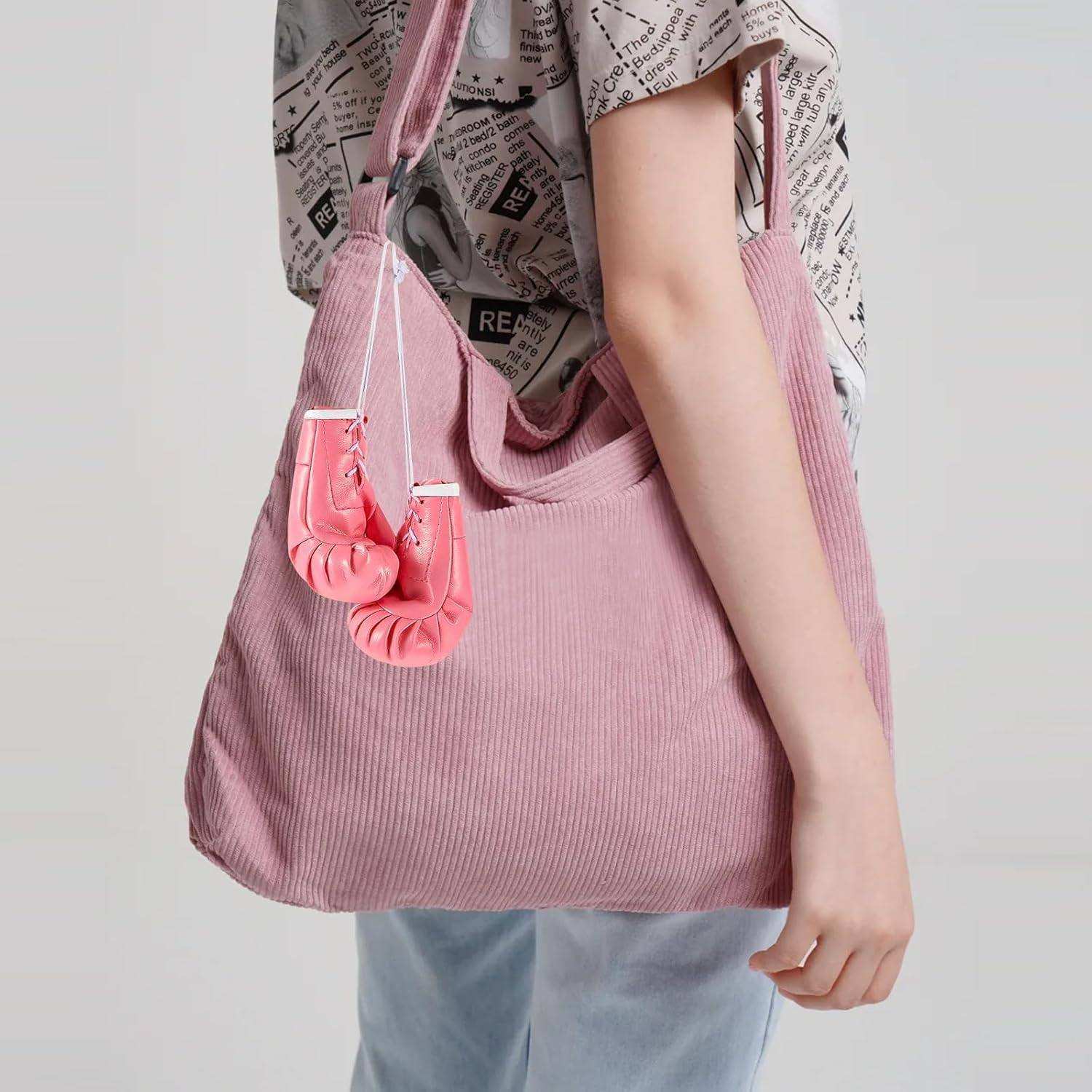 Mini Boxing Gloves,Hanging Boxing Gloves Decorative for Car,Boxing Party Decorations,Mini Pink Boxing Gloves Keychain Boxing Party Decorations, Boxing Lover Keyrings for Birthday Gifts image number 1