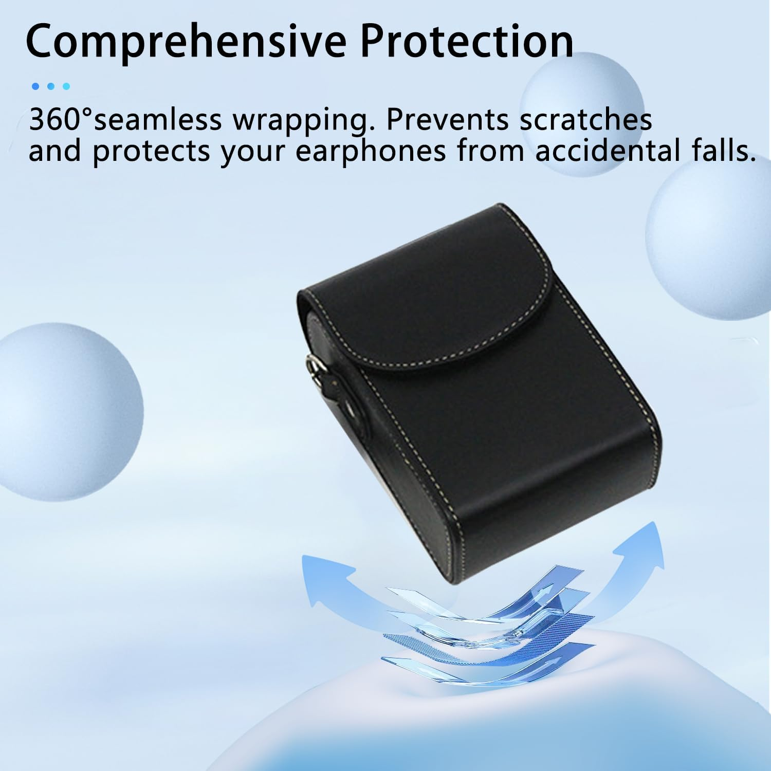 NOUKAJU Case for KODAK PIXPRO FZ55, Camera Protective Cover,Drop-Proof,Portable Travel Carrying Protective Storage Case,Protective Case for KODAK PIXPRO FZ55 Digital Camera(Black) - Black image number 5