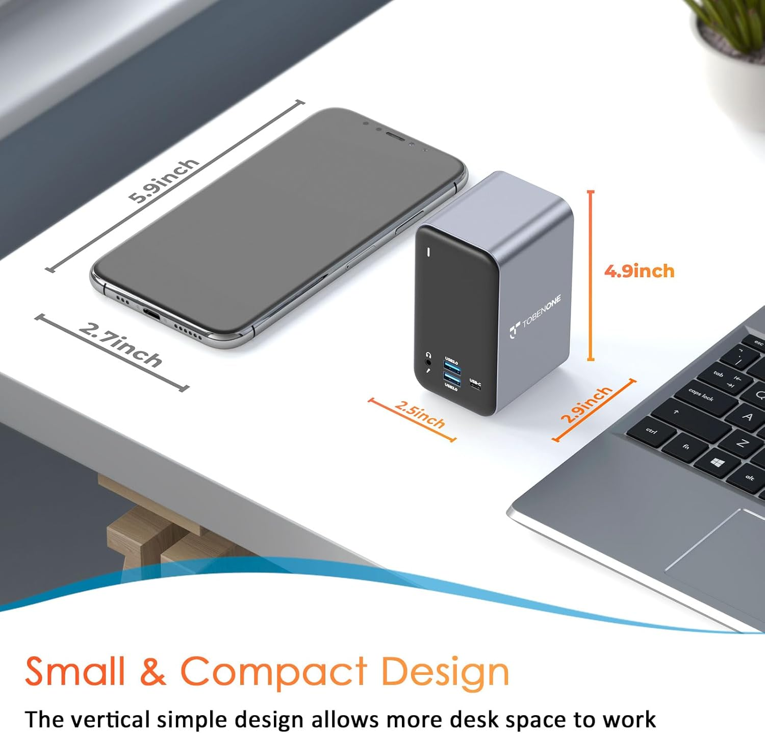 USB C Docking Station Dual Monitor for Macbook Pro, 15 in 2 USB C Laptop Docking Station Dual Monitor HDMI for Macbook Pro/Air with 2 4K HDMI Display, 6 USB A,USB C, Sd&Micro SD,LAN, 87W PD 3.0 image number 2