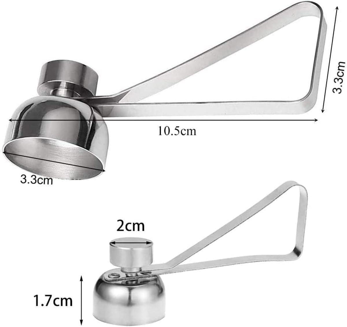 Pubiao Stainless Steel Egg Topper, Egg Opener Kitchen Gadget for Raw or Soft Hard Boiled Egg, Dishwasher Safe image number 3