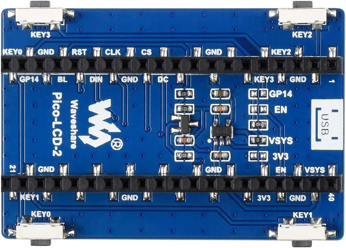 Waveshare 2Inch LCD IPS Display Module Compatible with Raspberry Pi Pico image number 6