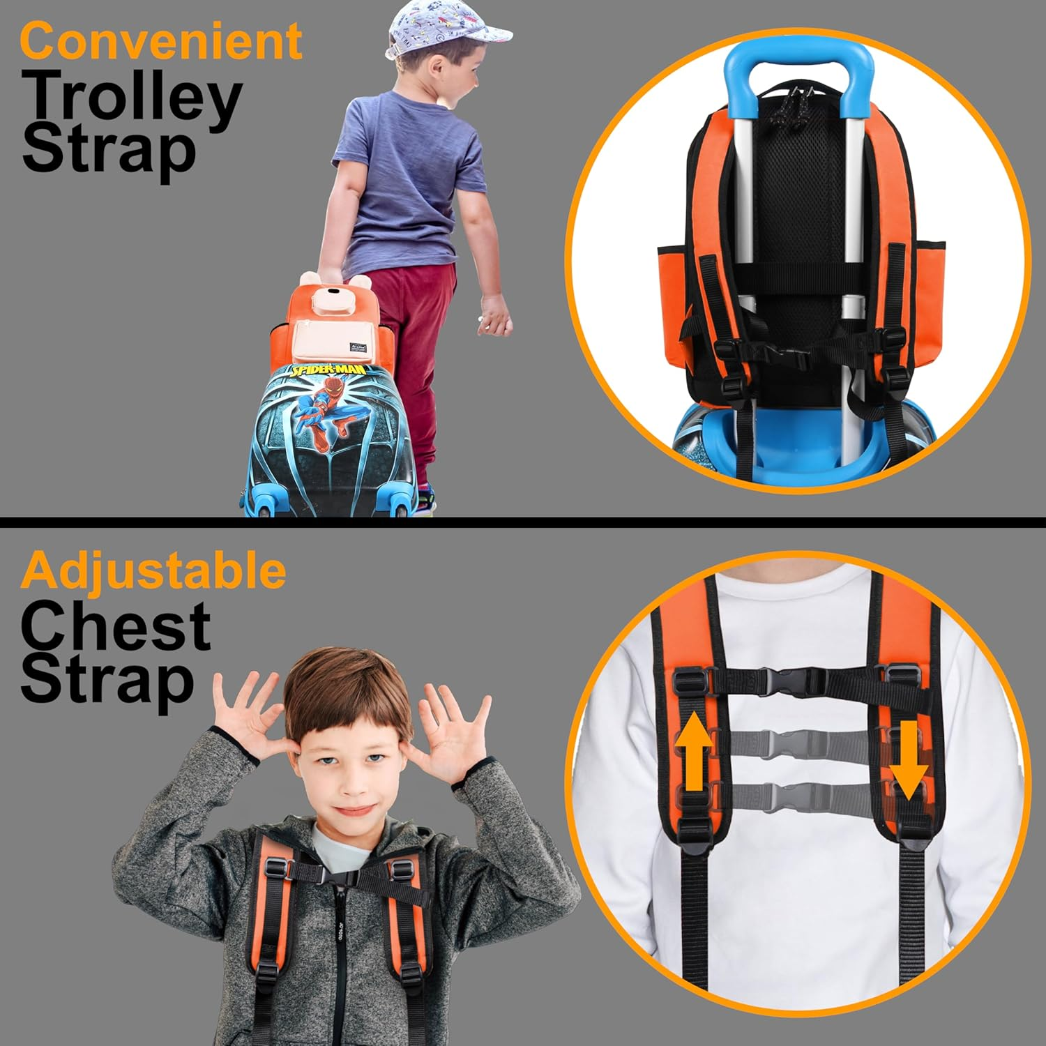 Rangeland Bear Backpack Cute Practical Travel Backpack, Lightweight Casual Daypack image number 2