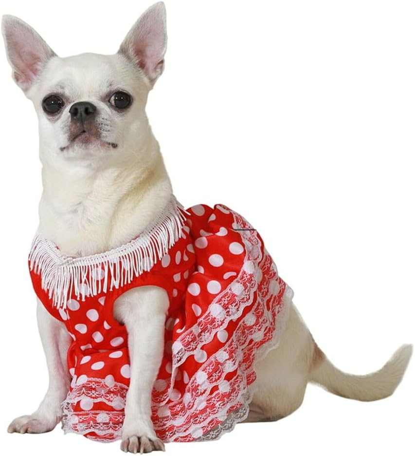 Bigbuy Pets Flamenco Dancer Costume for Dog, Size M