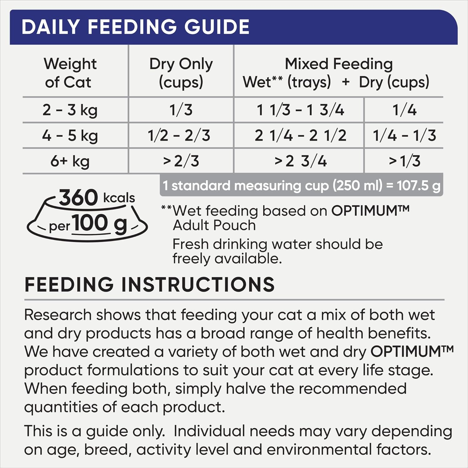 Optimum Grain Free Urinary Care Adult Dry Cat Food Chicken 1.8Kg Bag, 4 Pack