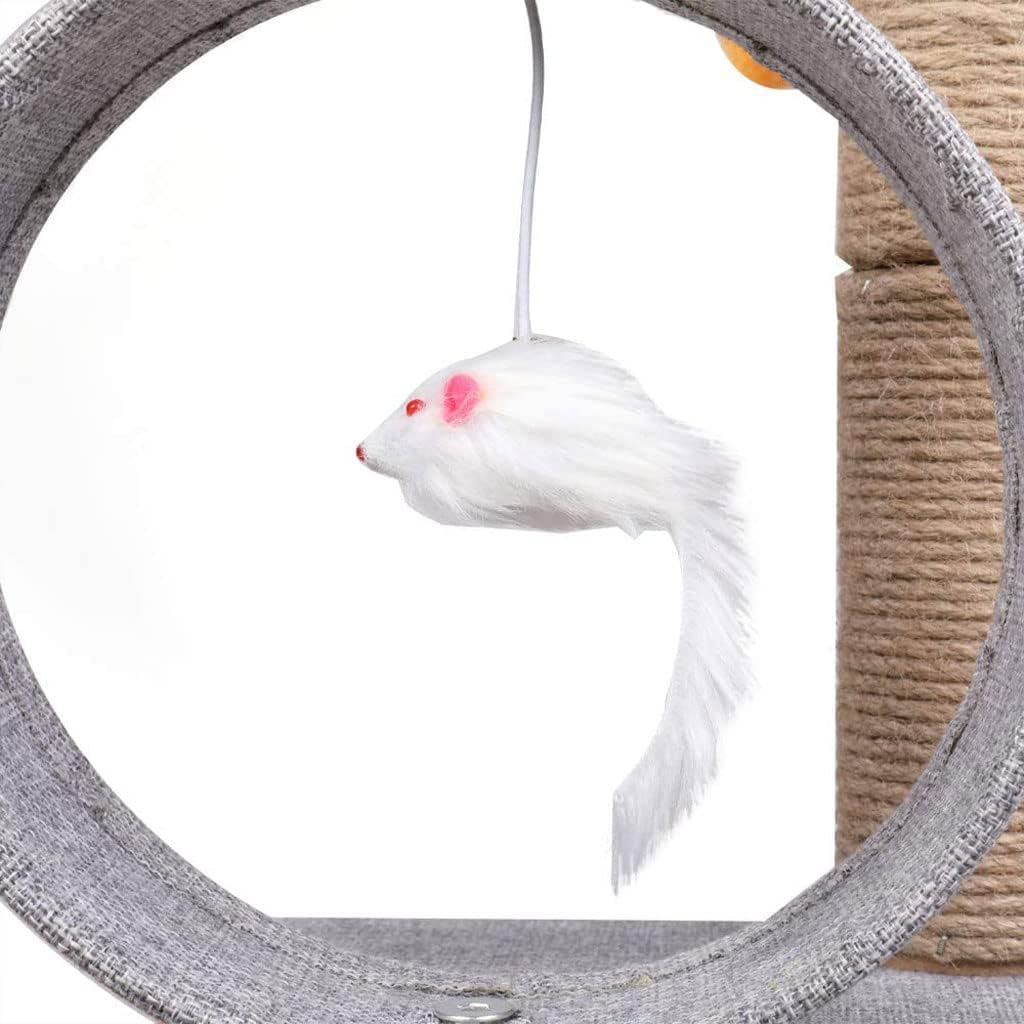 Cat Climbing Frame Cat Tree Towercat Tree Stand Cat Scratching Tree Interactive Dangling Ball Pet Activity Furniture House
