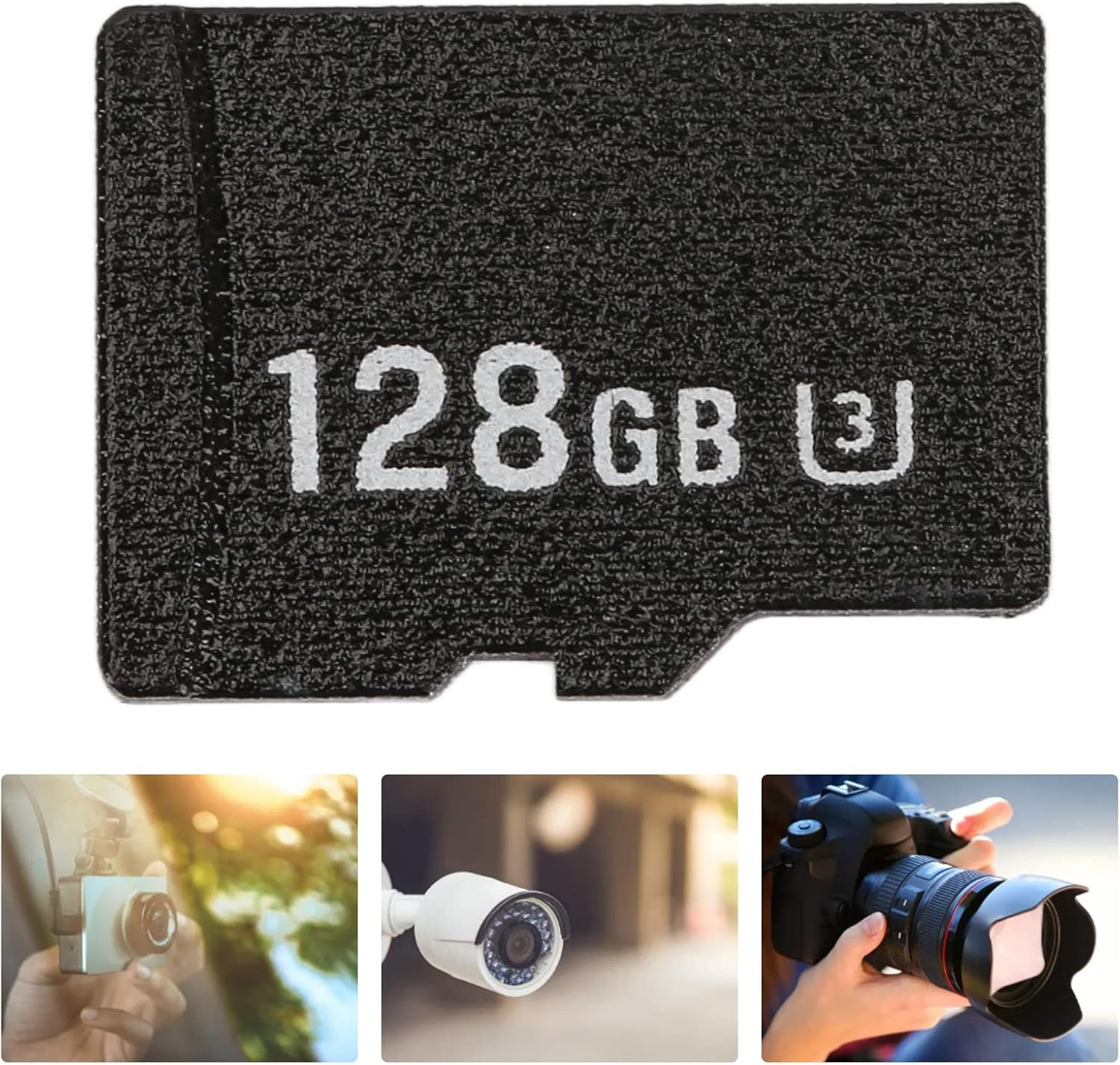 TF Memory Card, High Speed Card with up to 80MB/S Read and up to 30MB/S Write, Suitable for Car, Surveillance, Action and Mini Cameras (128GB) image number 2