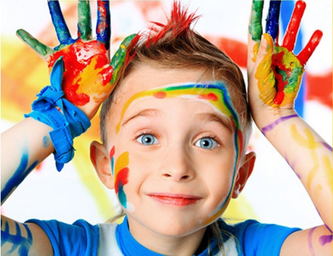 Moomoo Baby Face Body Paints Kits Kids Hypoallergenic Make up Palette-Safe & Non-Toxic, Ideal for Halloween Party Cosplay Face Painting - Easy to Wear and Remove-15 Colors with Two Fine Brush