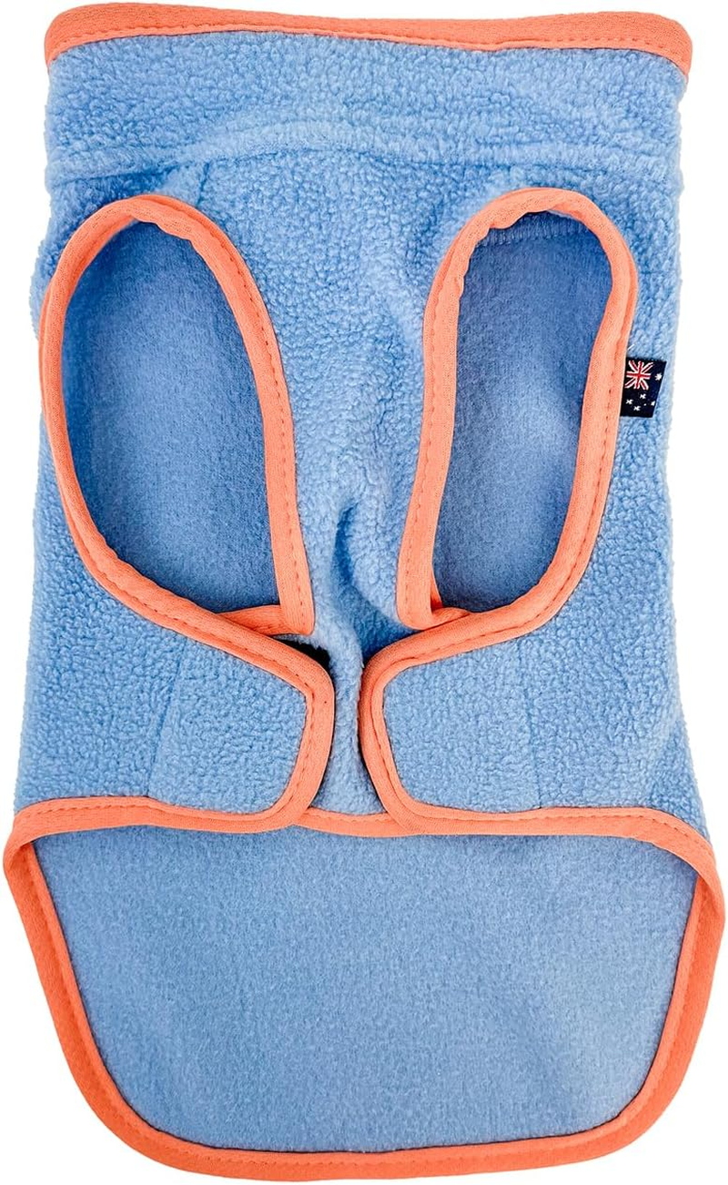 Huskimo Dog Coat Chill Blue 40Cm &ndash; Soft Microfleece Dog Jacket with Subzero Temperature Control Fabric, Dual Zip & Velcro Adjustments, Machine Washable image number 4