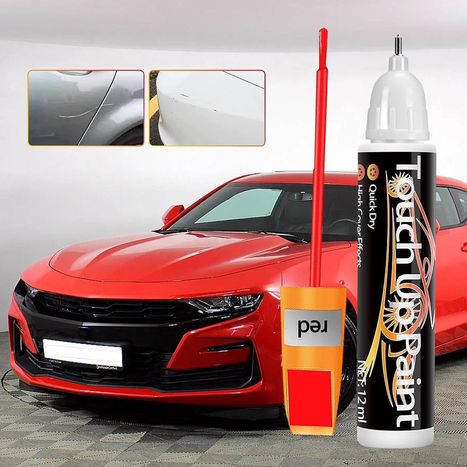 Car Paint Scratch Repair Pen | Car Paint Scratch Repair Touch-Up Paint Pen,2-In-1 12Ml Car Paint Pen for Deep Scratches, Various Cars, Vehicles, Paint Repair Buniq image number 6