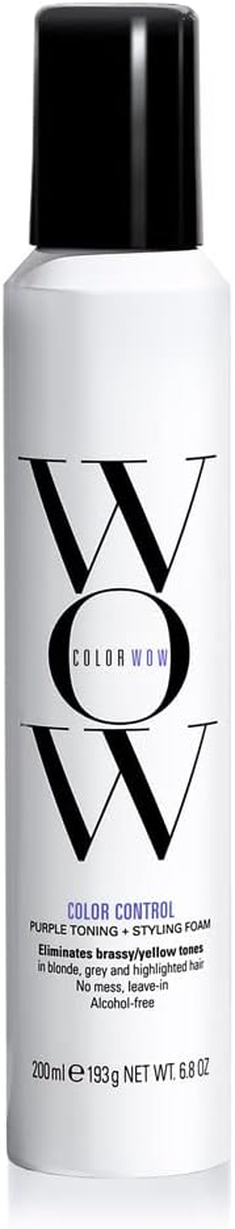 COLOR WOW Color Control Purple Toning + Styling Foam &ndash; Instantly Rids Blonde & Gray Hair of Brassy, Yellow Tones; Alcohol-Free, Crunch-Free Styling image number 3