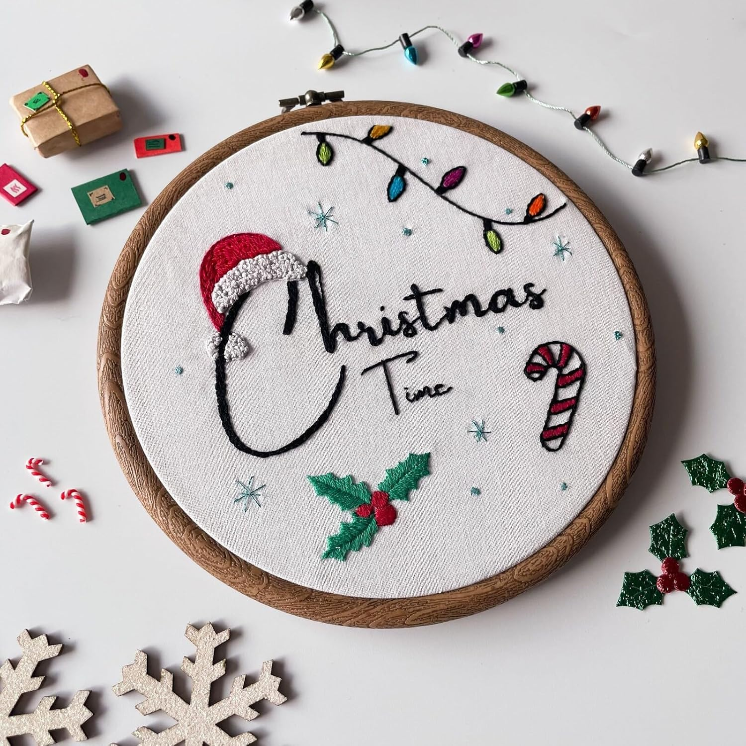 Gnome Fairy Lights Miniature, Gnome Accessories Fairy Lights, Dollhouse Accessories, Miniature Garden Christmas Decoration, Dollhouse Gnome Door Decoration (A) image number 5