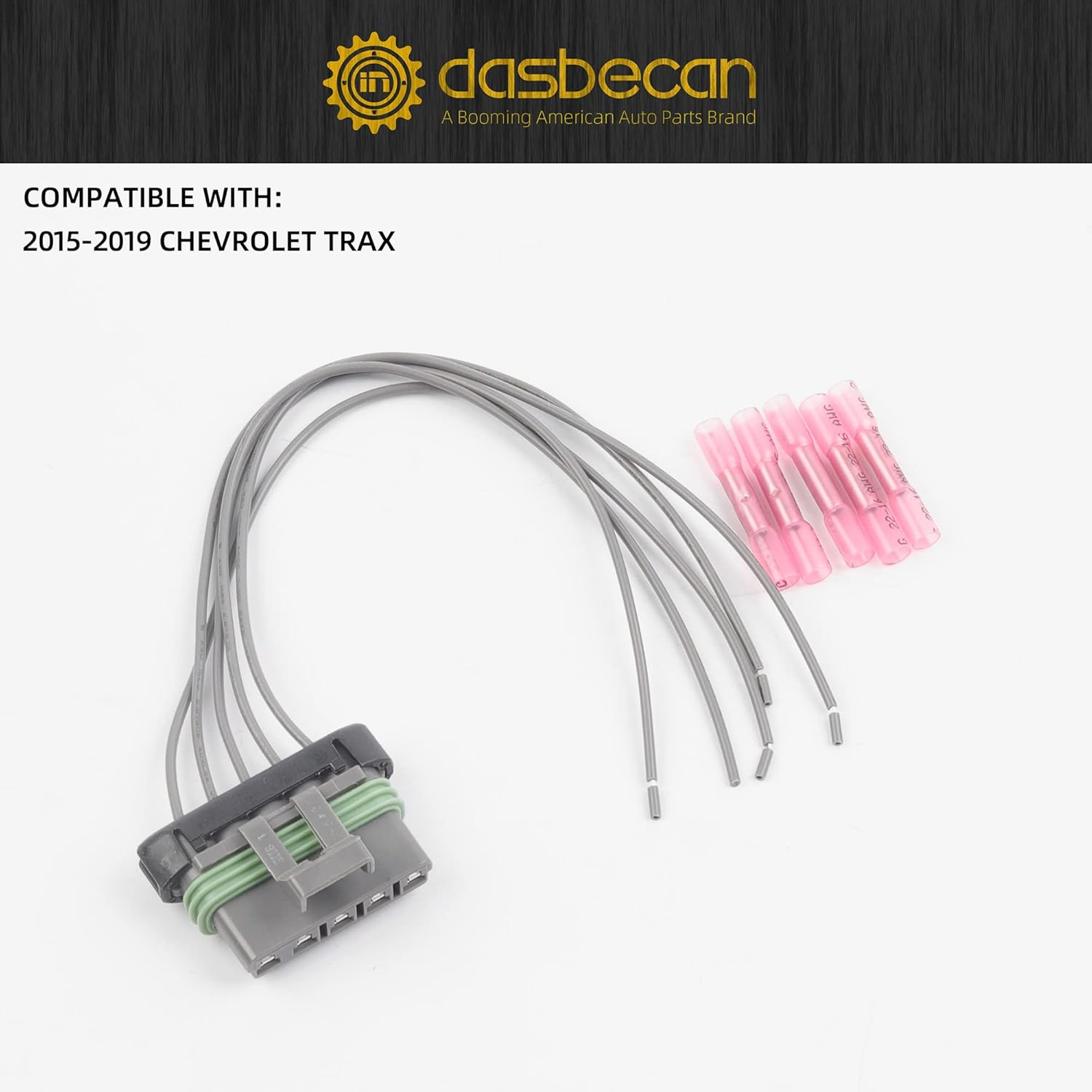 Dasbecan HVAC Blower Motor Resistor Wire Harness Compatible with 2015 2016 2017 2018 2019 Chevrolet Trax Replaces# 99595KW