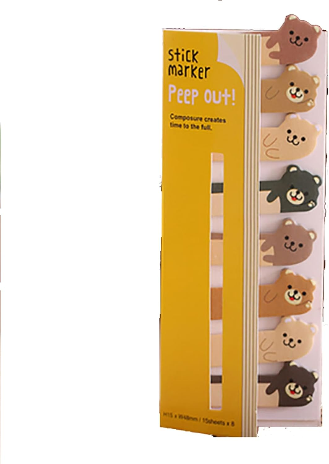 120Pcs Self Adhesive Note Flags Mini Cute Sticky Tabs Cartoon Index Labels Animal Pads Page Markers for Office, School(Penguin)