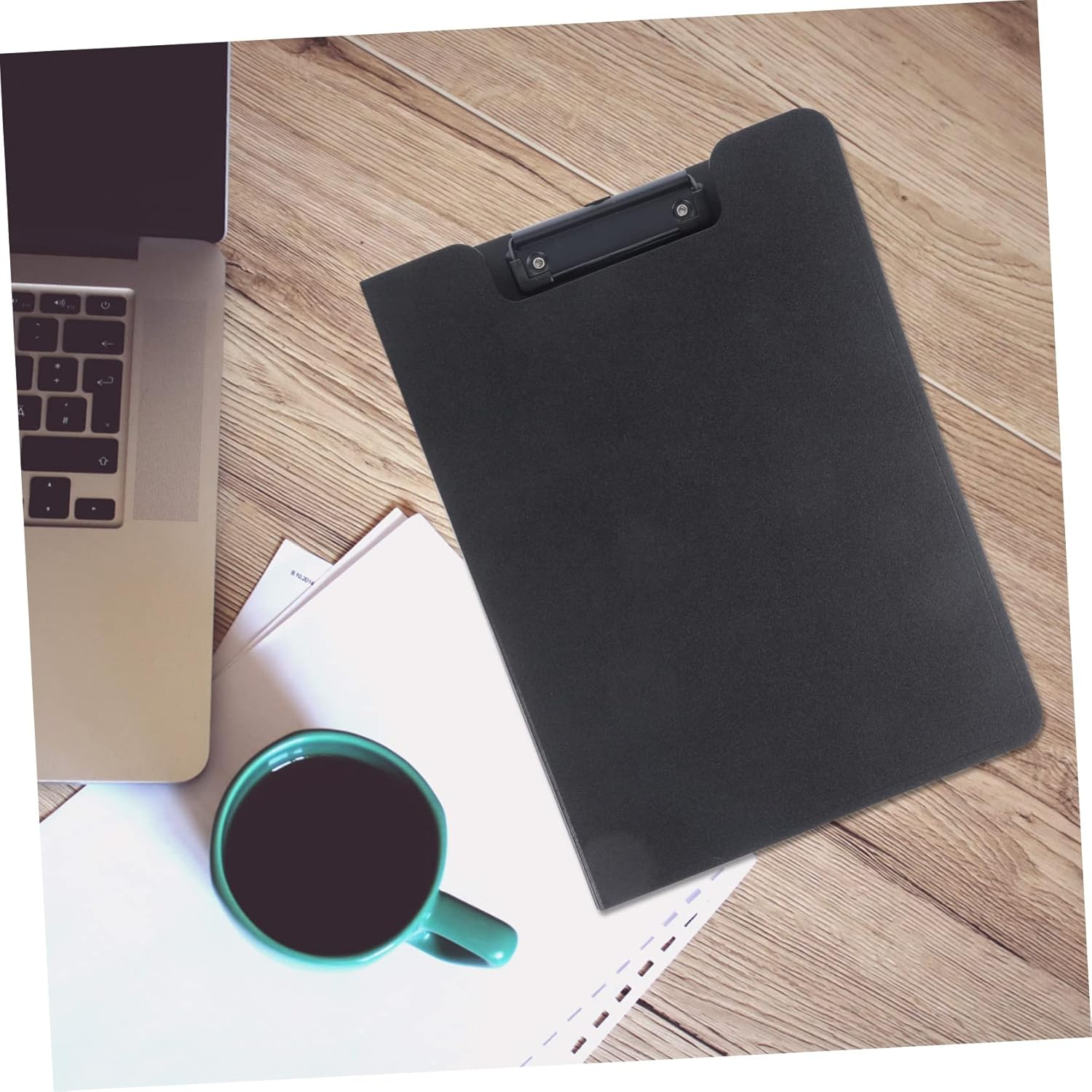 TEHAUX Office Clipboard Storage Clip Portable Writing Board for File Organization Design Secure Clips for Documents Notes Lightweight Stylish for Office School Use - Black image number 3