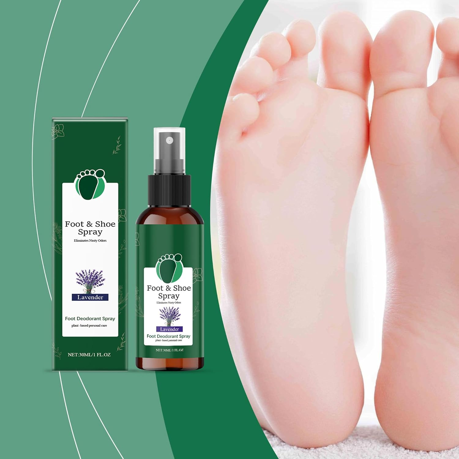 Foot Care Spray - Helps Reduce Odor - the Spray Has a Better Refreshing Effect - Suitable for Feet or Soles. image number 4