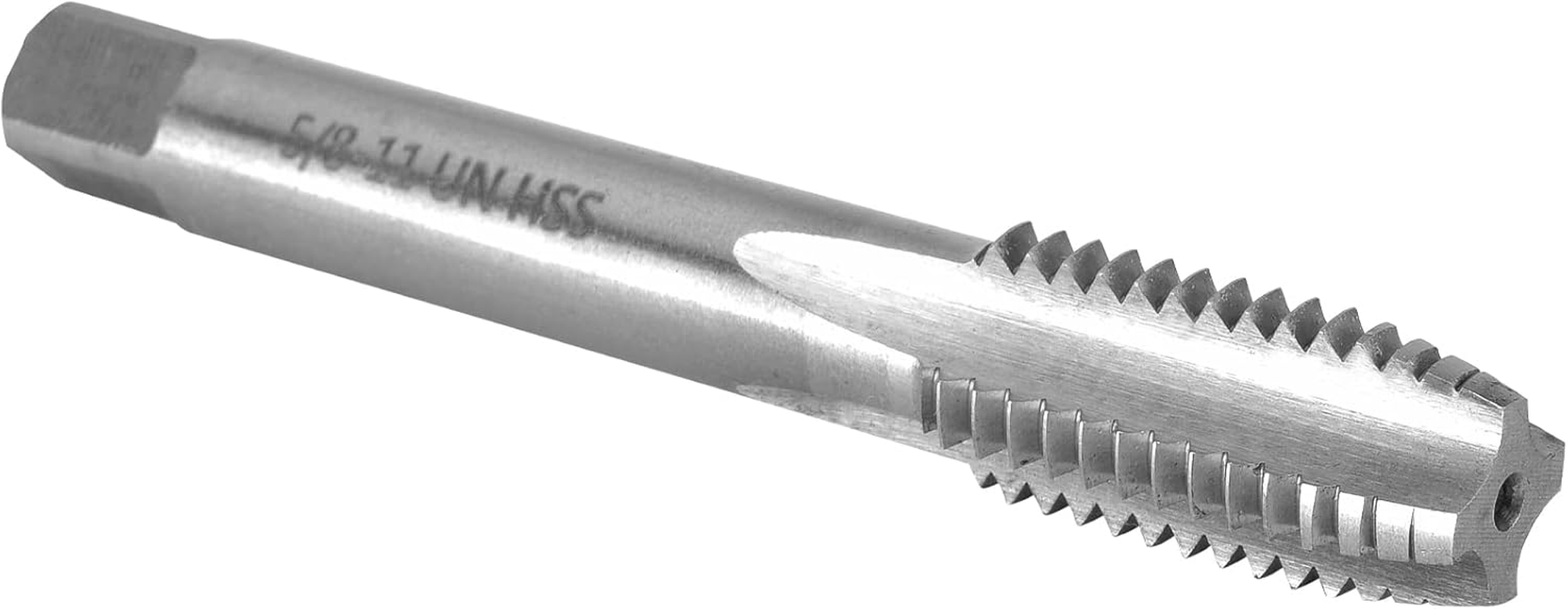 Burkit 5/8"-18 UNF Thread Tap Right Hand, HSS 5/8 X 18 UNF Straight Fluted Machine Tap image number 2