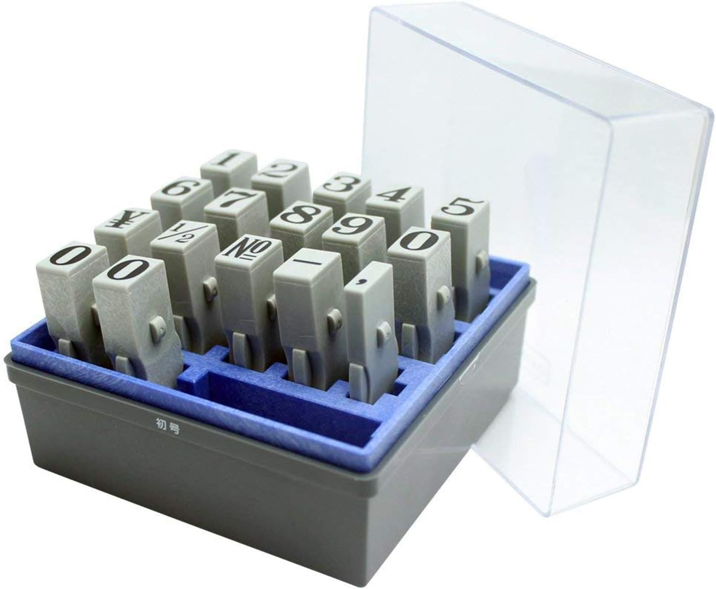 Shachihata GRN-SM Rubber Stamp with Pattern, Connecting Type, Number Set, Mingoji Body, First Edition, Stamp Face 0.6 X 0.4 Inches (15.1 X 11.7 Mm) image number 4