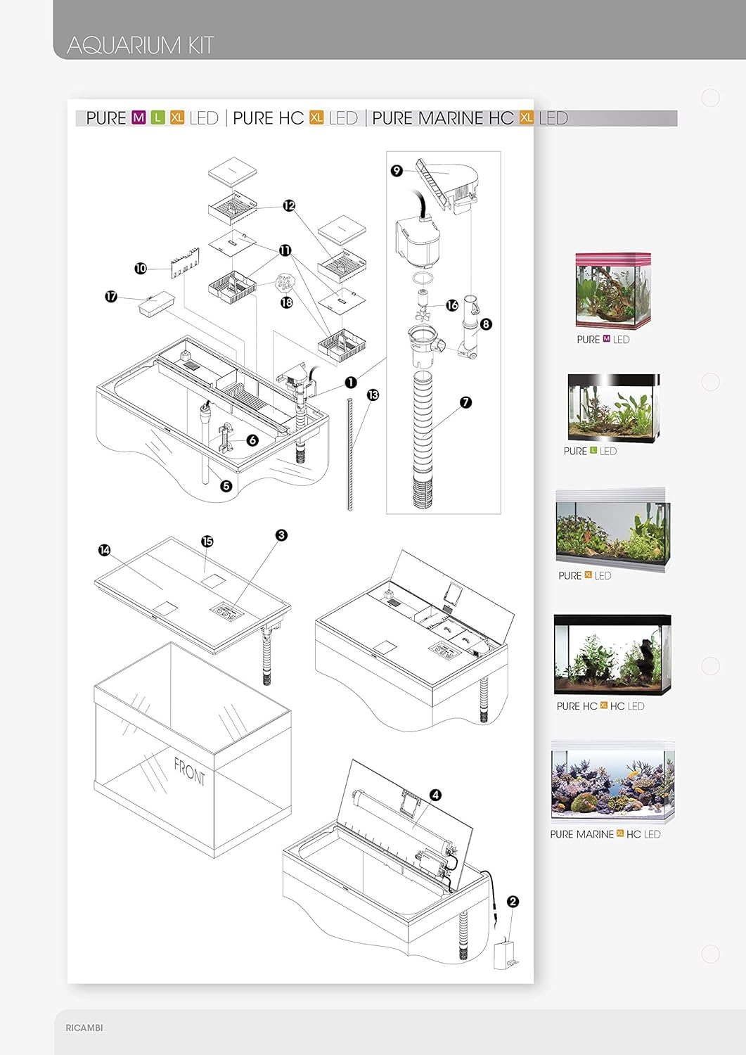 Askoll AB350069 Cover Lighting and Cover Filters Black PURE L LED image number 2