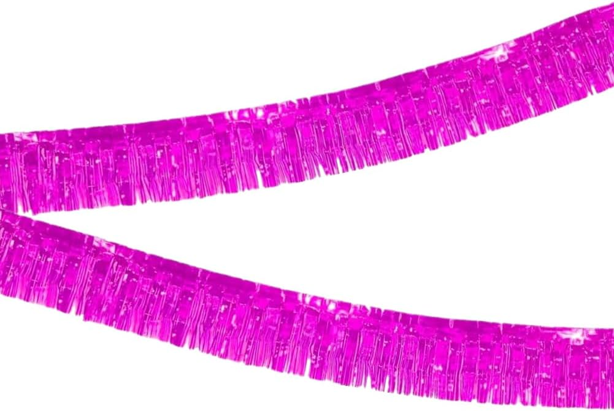 2 Pack Fringe Foil Curtain, Metallic Foil Fringe Garland Shiny Wall Hanging Drapes Tassel Foil Float for Parade Float Trailer, Birthday Holiday Party Decoration (Silver)