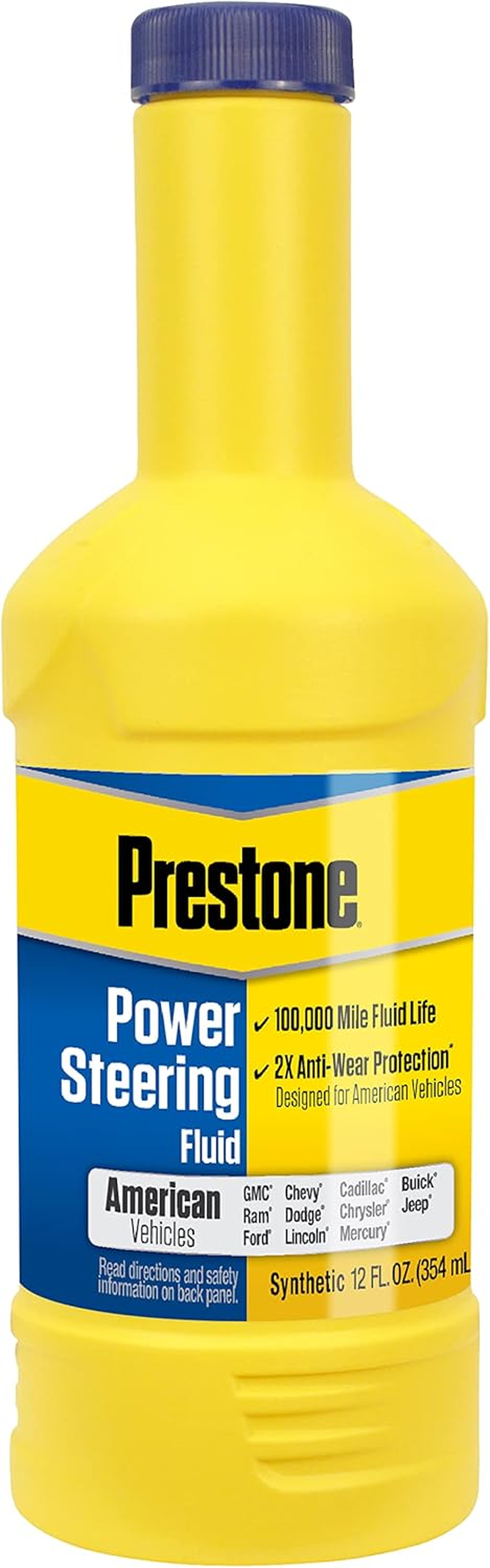 Prestone Full Synthetic American Power Steering Fluid 355 Ml image number 3