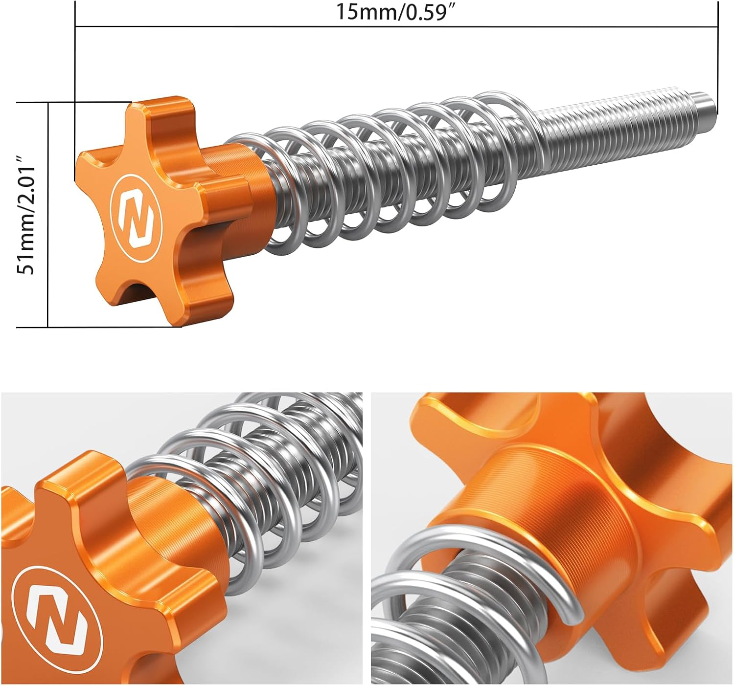 NICECNC Orange Idle Adjustment Screw Compatible with KTM 250XCW Tpi 300XCW Tpi 250EXC Tpi 300EXC Tpi 2018-2023 150XCW TPI 2020-2023 See Fitment image number 2