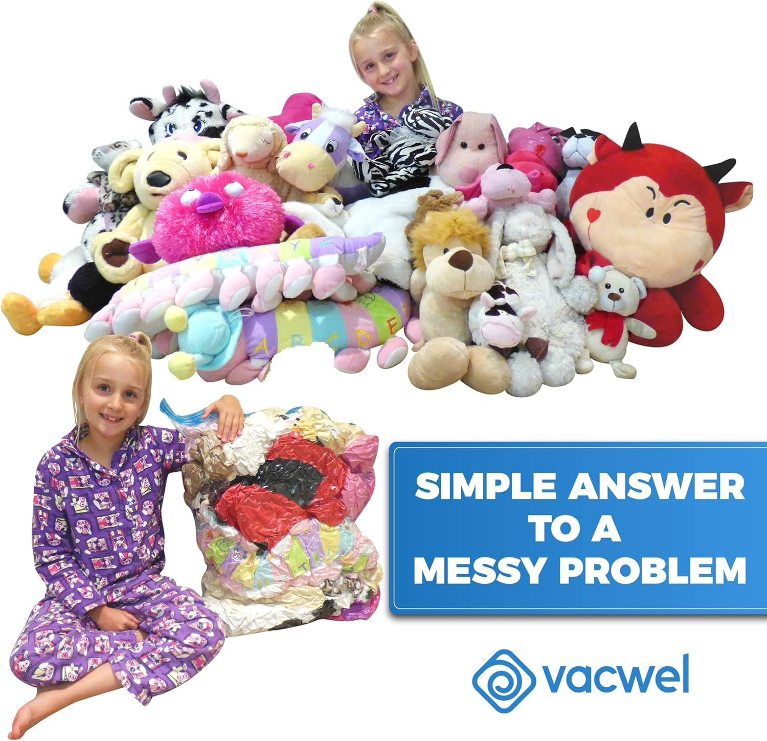 Jumbo XXL Vacuum Storage Bags, 47 X 35 Space Saver Bags for Clothes, King Comforters or a Small Mattress, Thick & Strong XXL Size image number 4