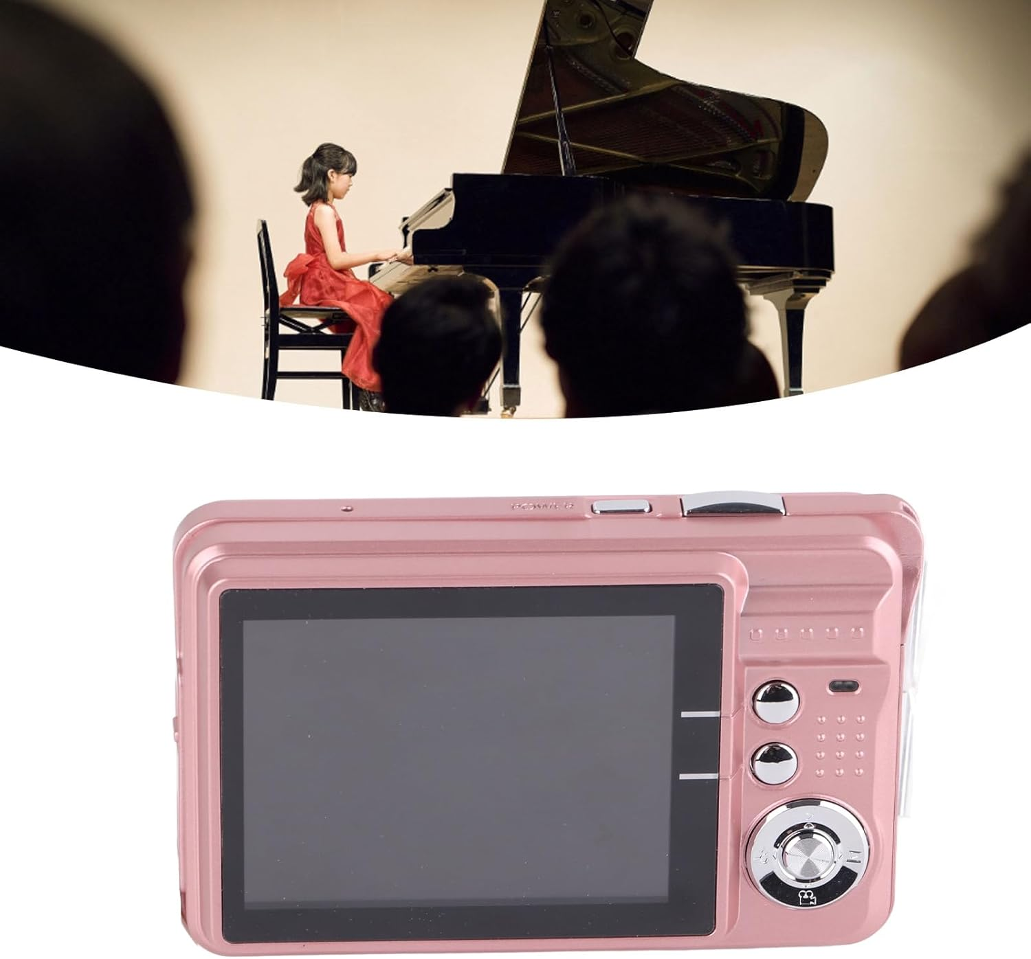 4K Digital Camera, 48MP Mini Children Video Camera, 2.7In LCD Display, 8X Zoom anti Shake Vlogging Camera for Photography Continuous - Silver image number 6