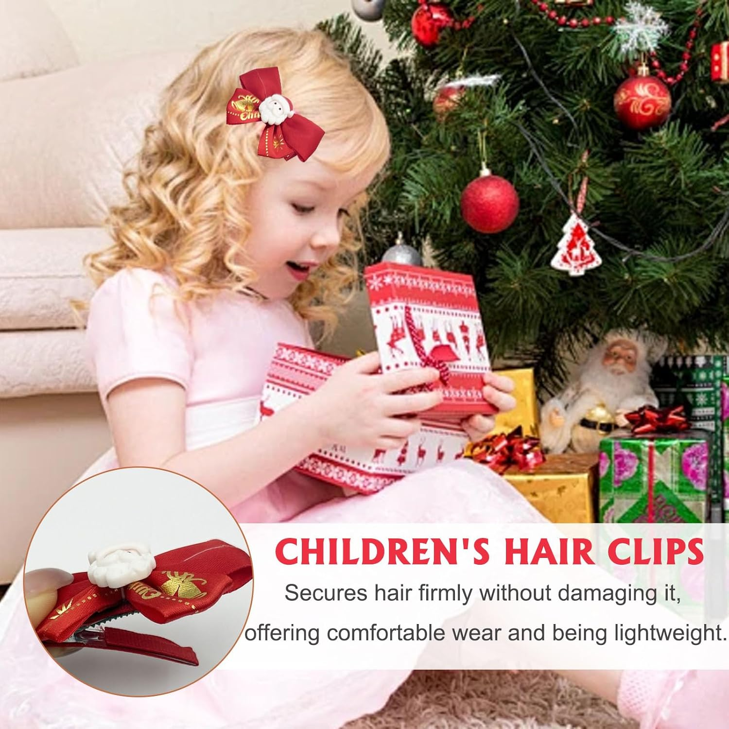 FOSDICK Pack of 15 Christmas Hair Clips Christmas Cartoon Hair Clip Christmas Hair Accessories Christmas Hair Accessories Christmas Hair Clips Gifts for Girls Children image number 4
