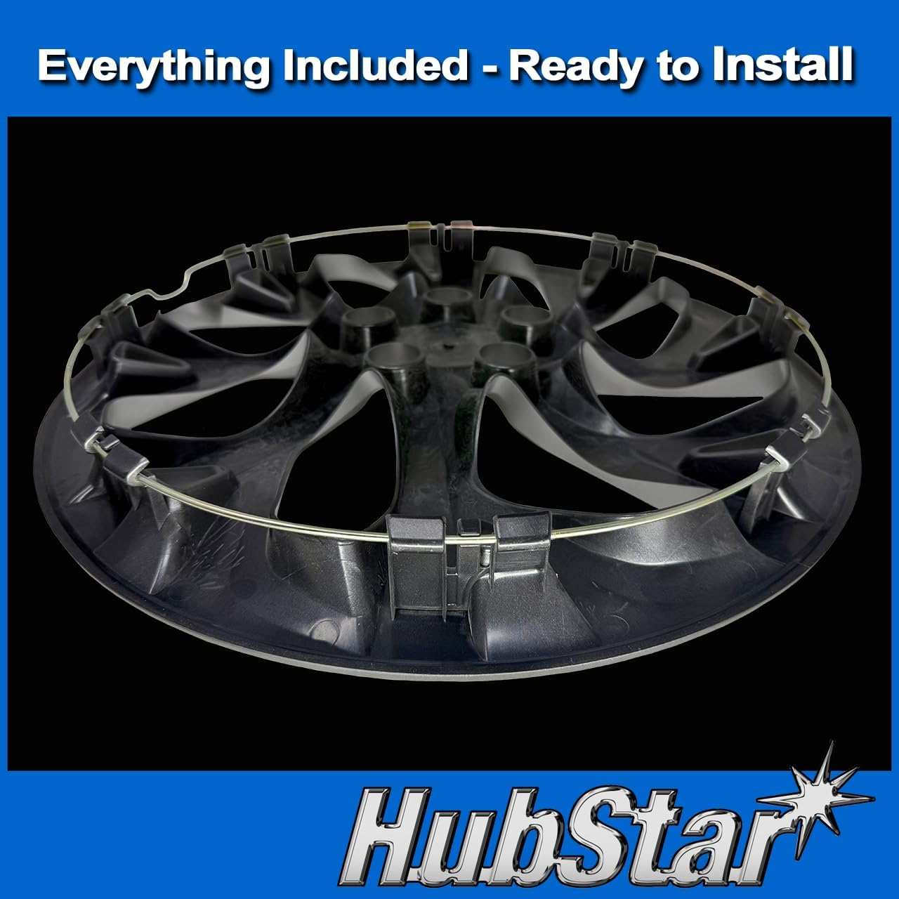 Hubstar Hubcap Replacement for Toyota Corolla 2016-2025, Premium Replica 16-In Wheel Cover, Silver (Set of 4) image number 5