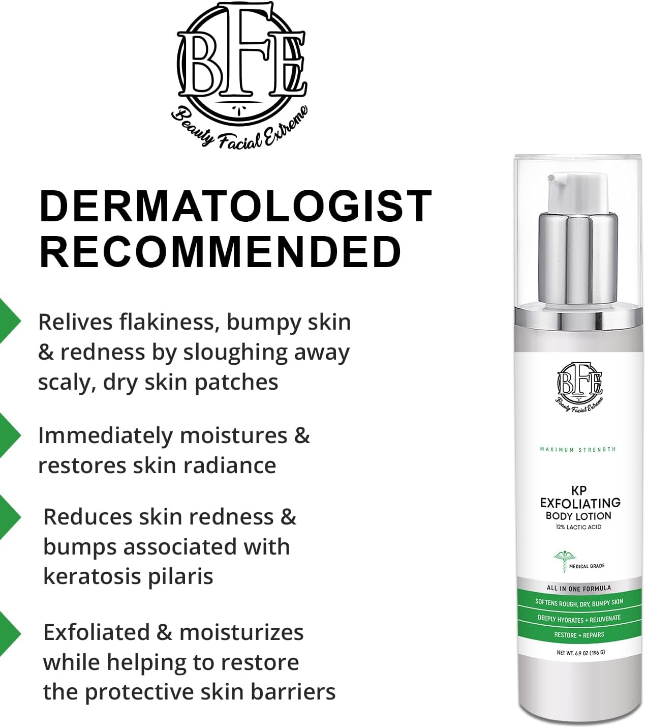 Exfoliating Body Lotion &ndash; 12% Lactic Acid Body Lotion. Provides Immediate Moisture & Gentle Exfoliation to Treat Symptoms Associated with Keratosis Pilaris & Dry Skin Conditions. image number 3
