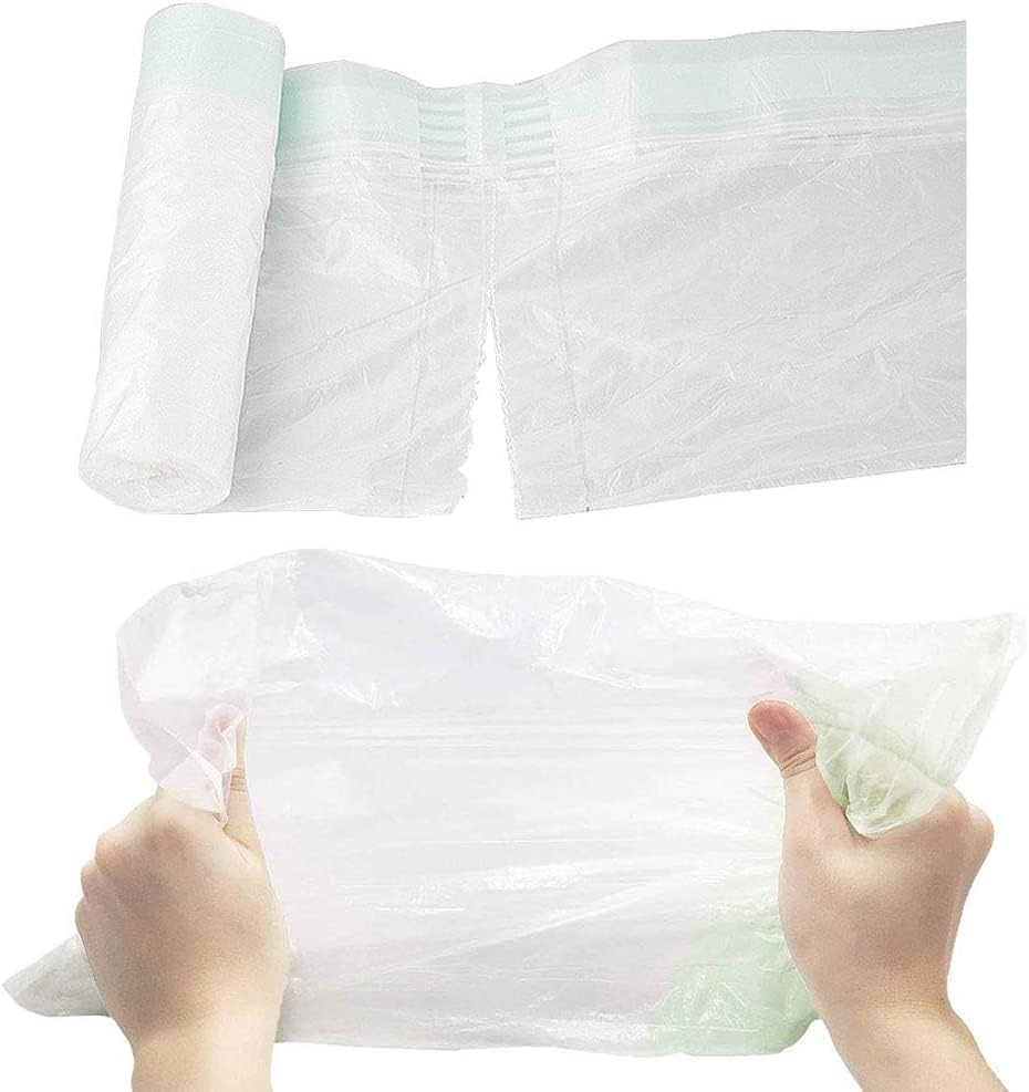 100 Pack Potty Chair Liners Disposable,Drawstring Training Toilet Seat Liner Bags Cleaning Bag for Kids Toddlers Outdoors Travel image number 1