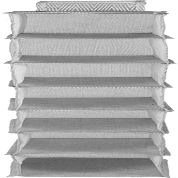 Compactor Hanging Organiser for Shoes and Clothing, 7 Compartments, Velcro Fastening, Supports up to 6Kg, Grey/White, Boston Range, 15 X 30 X H105 Cm, RAN10167 image number 5