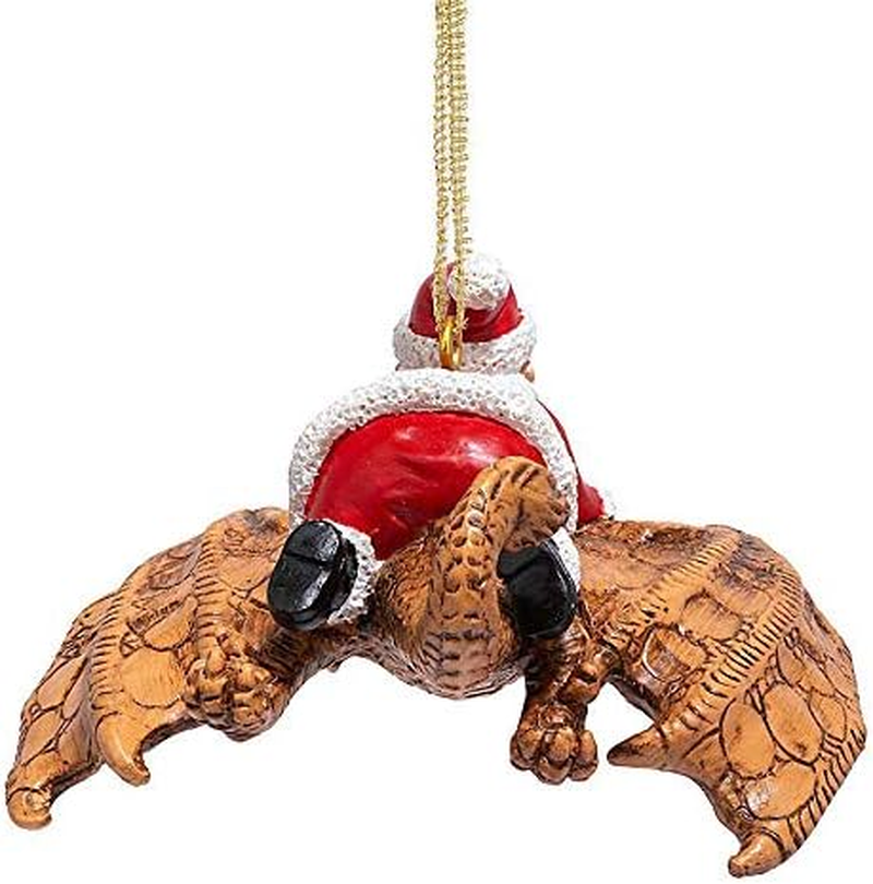 Design Toscano Santa and the Snowdragon 2020 Holiday Gothic Ornament, Individual, Full Color image number 1