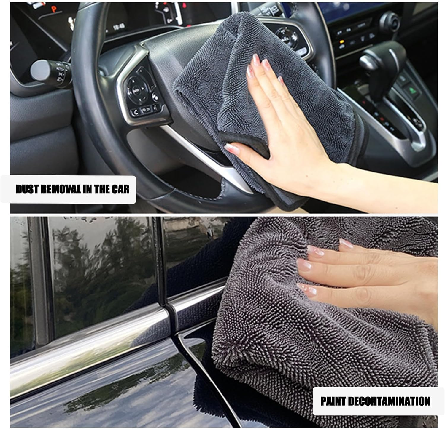 3PCS Bathroom Drying Cloth,Shiny Wipes for Car Detailing, Ultra Absorbent Microfiber Drying Towel for Cars and Trucks, Streak Free, Scratches Kitchen,Window Multipurpose（40 * 40Cm Large Size）