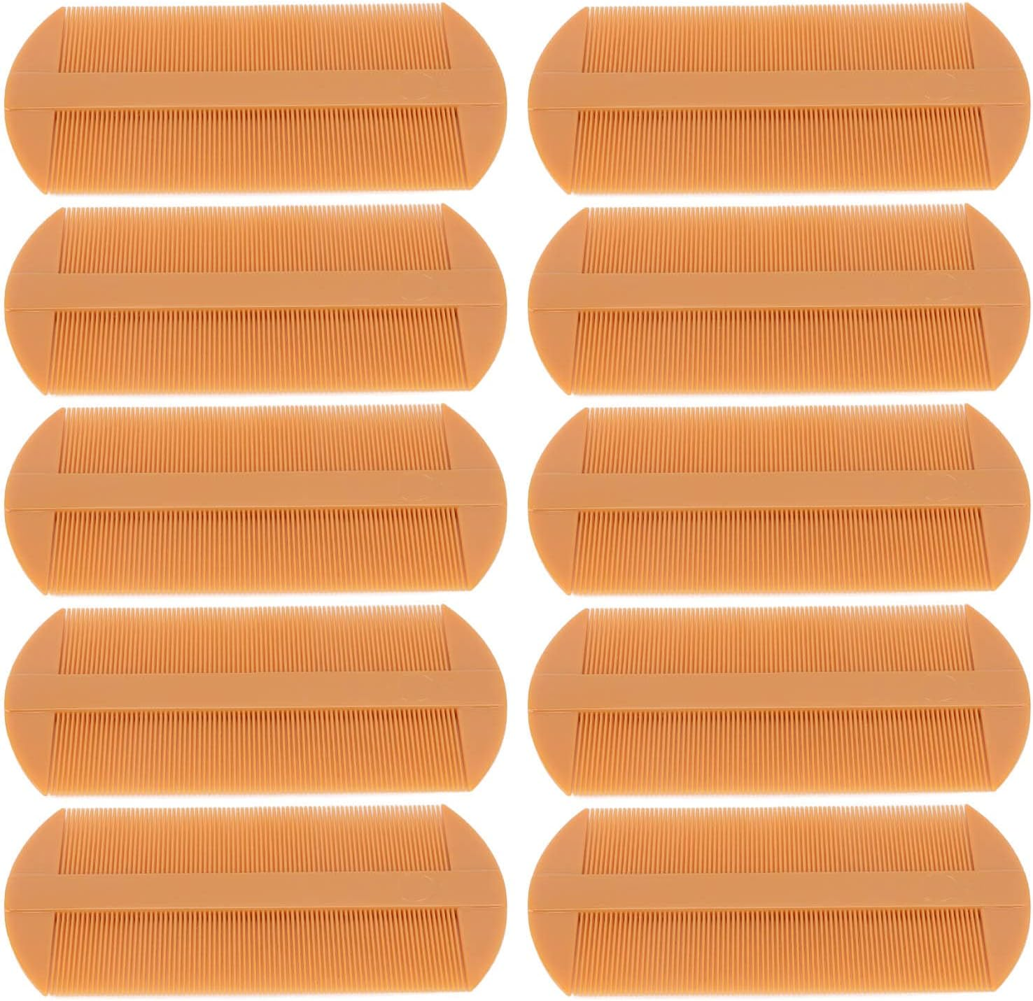 Head Licking Comb, Universal Styling Comb, Anti-Static Heat-Resistant Comb, Fine-Tooth Hair Comb, Plastic, Remove Lice, Lice Eggs, Dandruff, Universal for Unisex and for Cats Dogs10Pcs image number 2