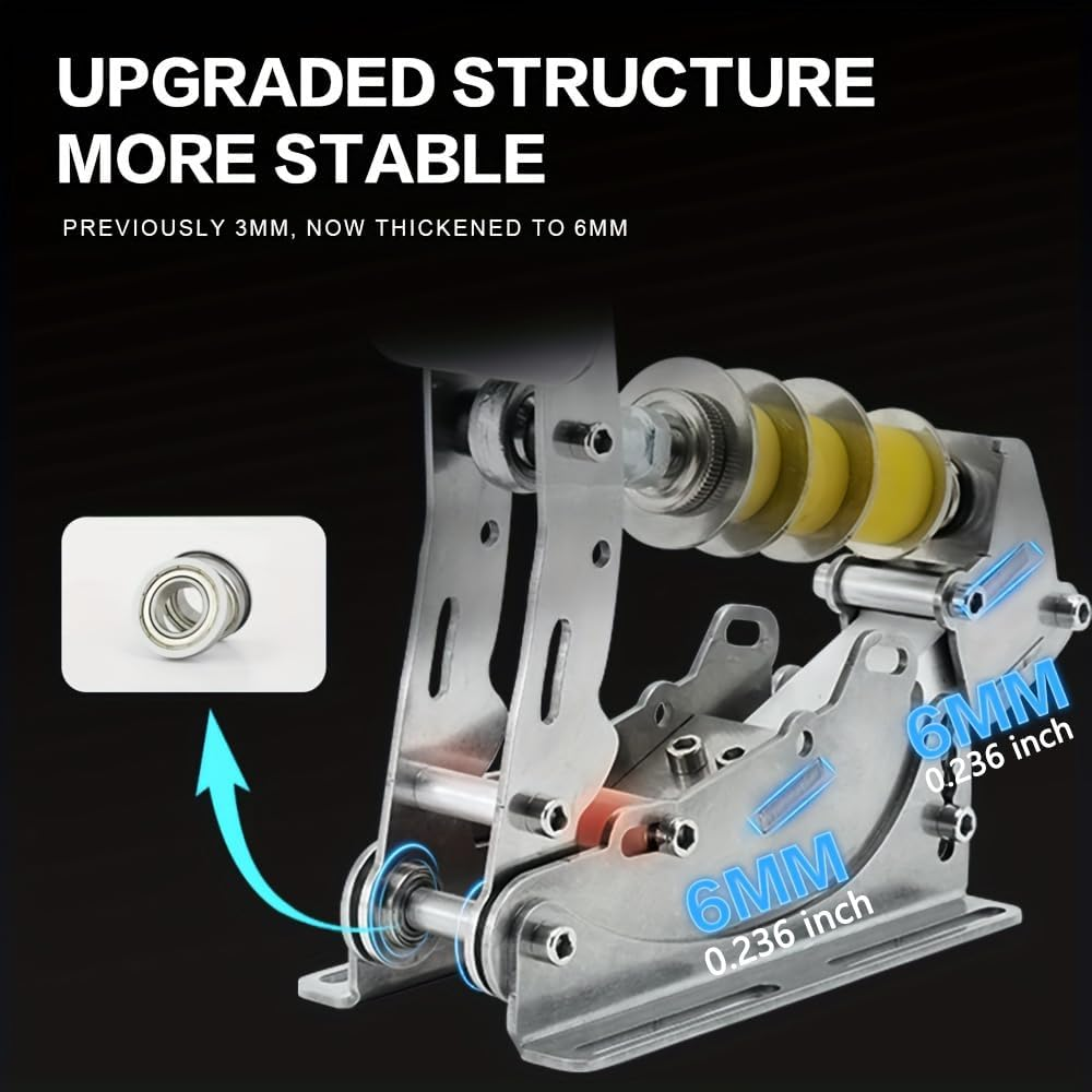 Simjack UT Sim Racing Pedals 200KG Load Cell Brake Pedal PC Racing Simulator Pedals Pressure Sensor HE Hydraulic Pedal (UT-P3-H3-DB)