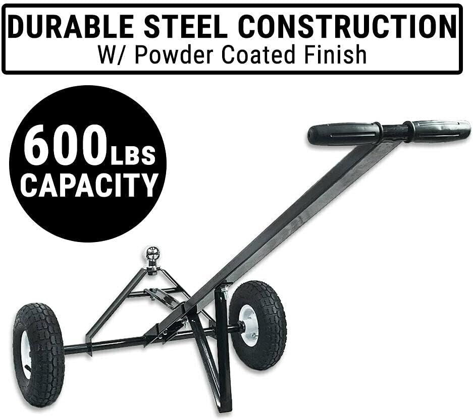 Trailer Dolly 600Lbs 270Kg Utility Camper Steel Hand Dolly Wheel Tow Mover Boat image number 4