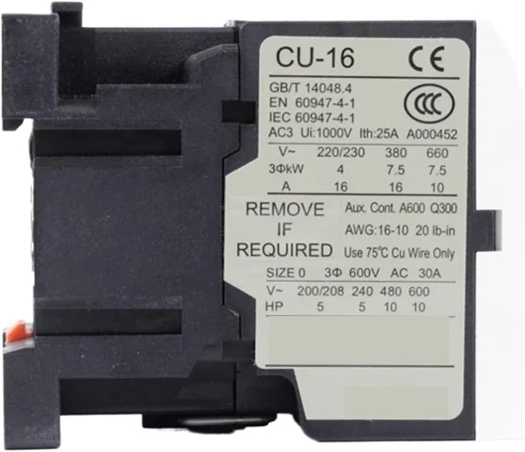 TECO Taian CN AC Contactor (11/16/18/23/27/32R/38/40/50/65/80/90), 220V/380V/24V/36V/48V/110V Coil Voltage(Cu-16) image number 2