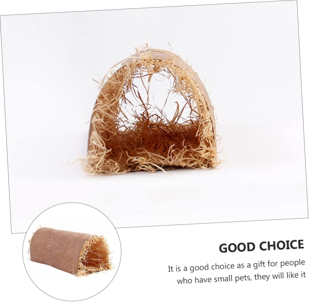 Rabbit Grass Tunnel Nest Adorable Pet Sleeping Lounge Bed for Small Animals for Bunnies Chinchillas and Other Pets Cozy and Natural Pet Supplies
