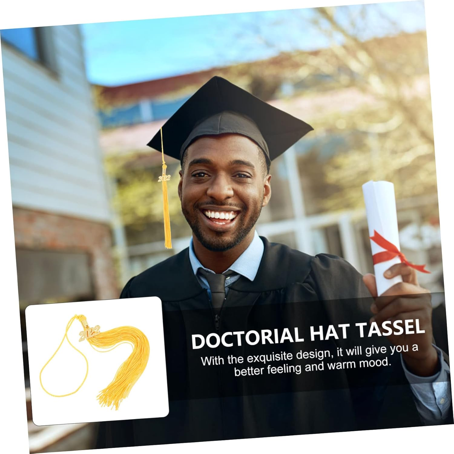 STOBOK 6Pcs Phd Graduation Tassel Cap Decorations Handmade Doctoral Hats Elegant Graduate Accessories for Ceremony Celebrations Unique Keepsake for Class image number 3