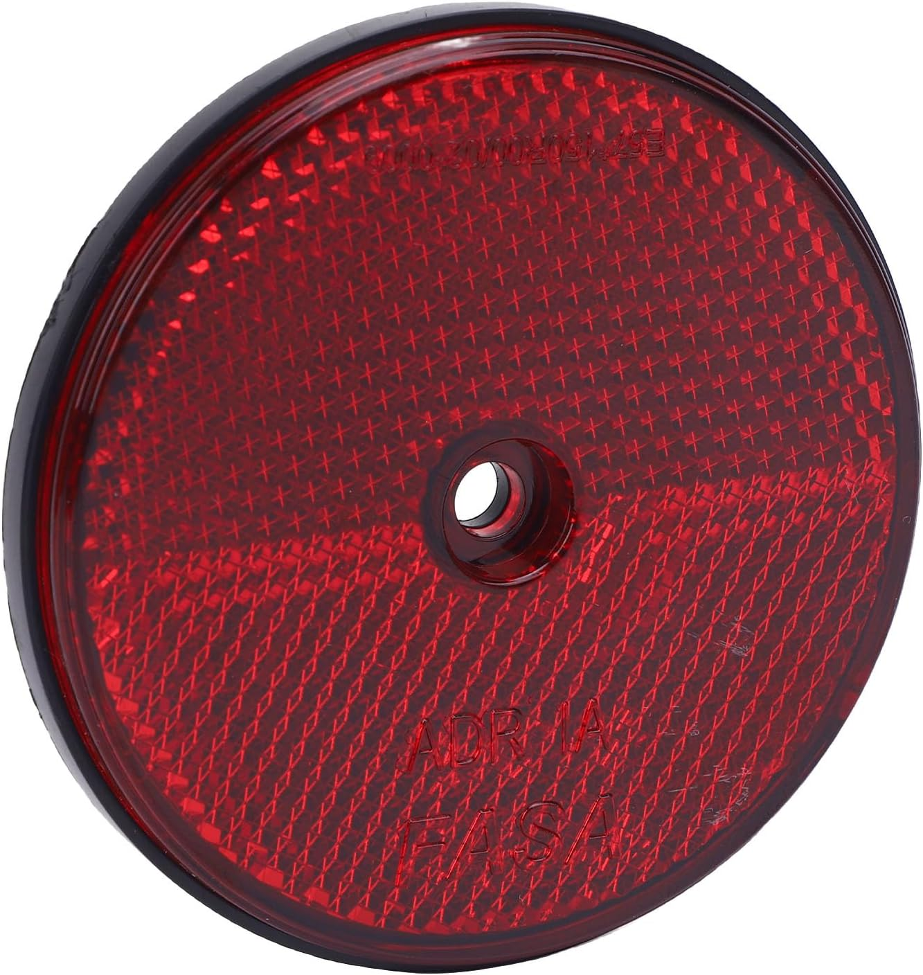 Trailer Reflector 72Mm round White Reflectors with Screw Fixing for Cars, Mailboxes, Driveways, Tunnels & Low-Light Areas &ndash; Enhanced Visibility