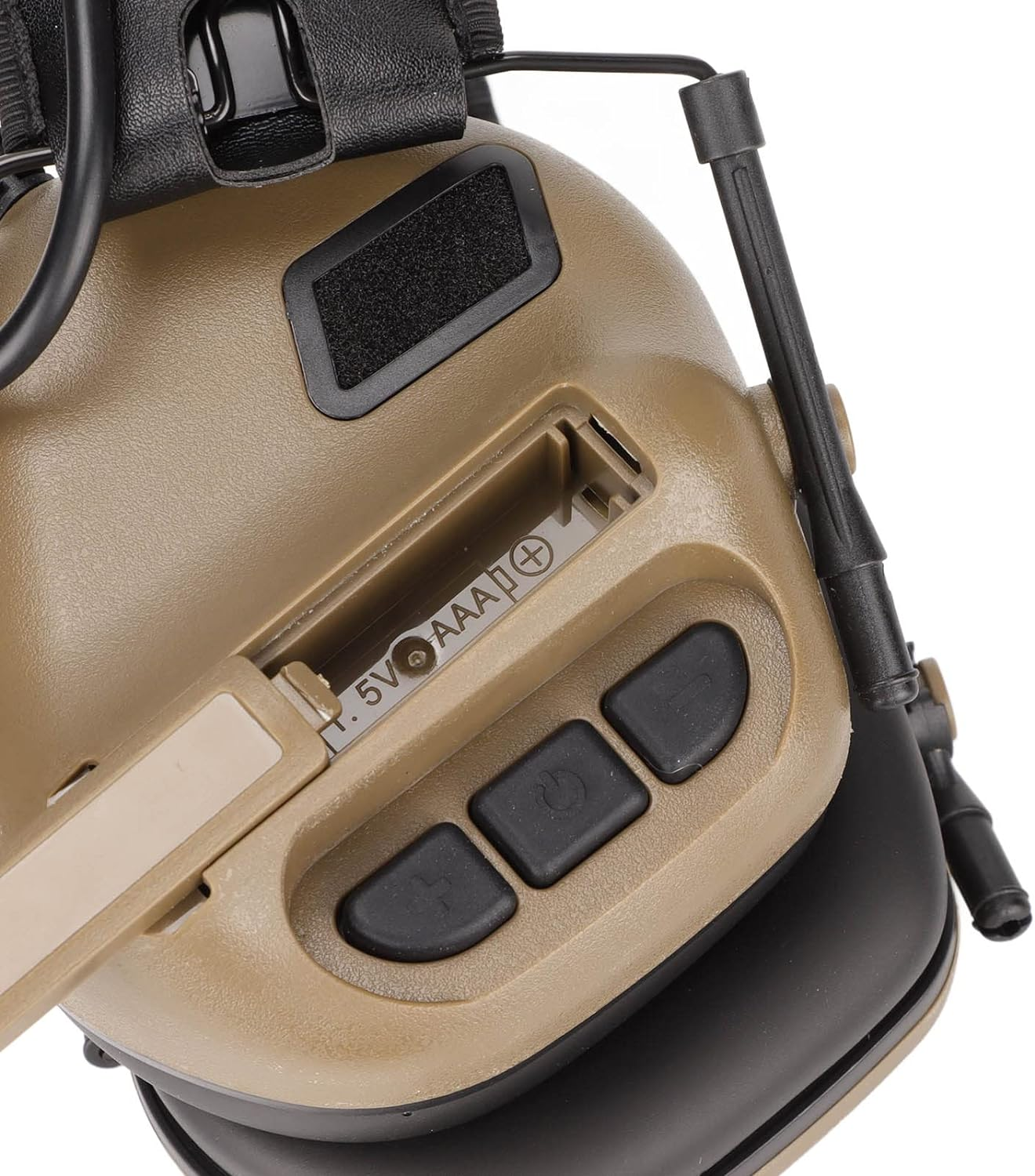 Tactical Headset, & Earmuffs, Retractable Adjustable Headband Walkie Talkie Headset, No Pressure over Time, for Expansion Activities, Games, Film