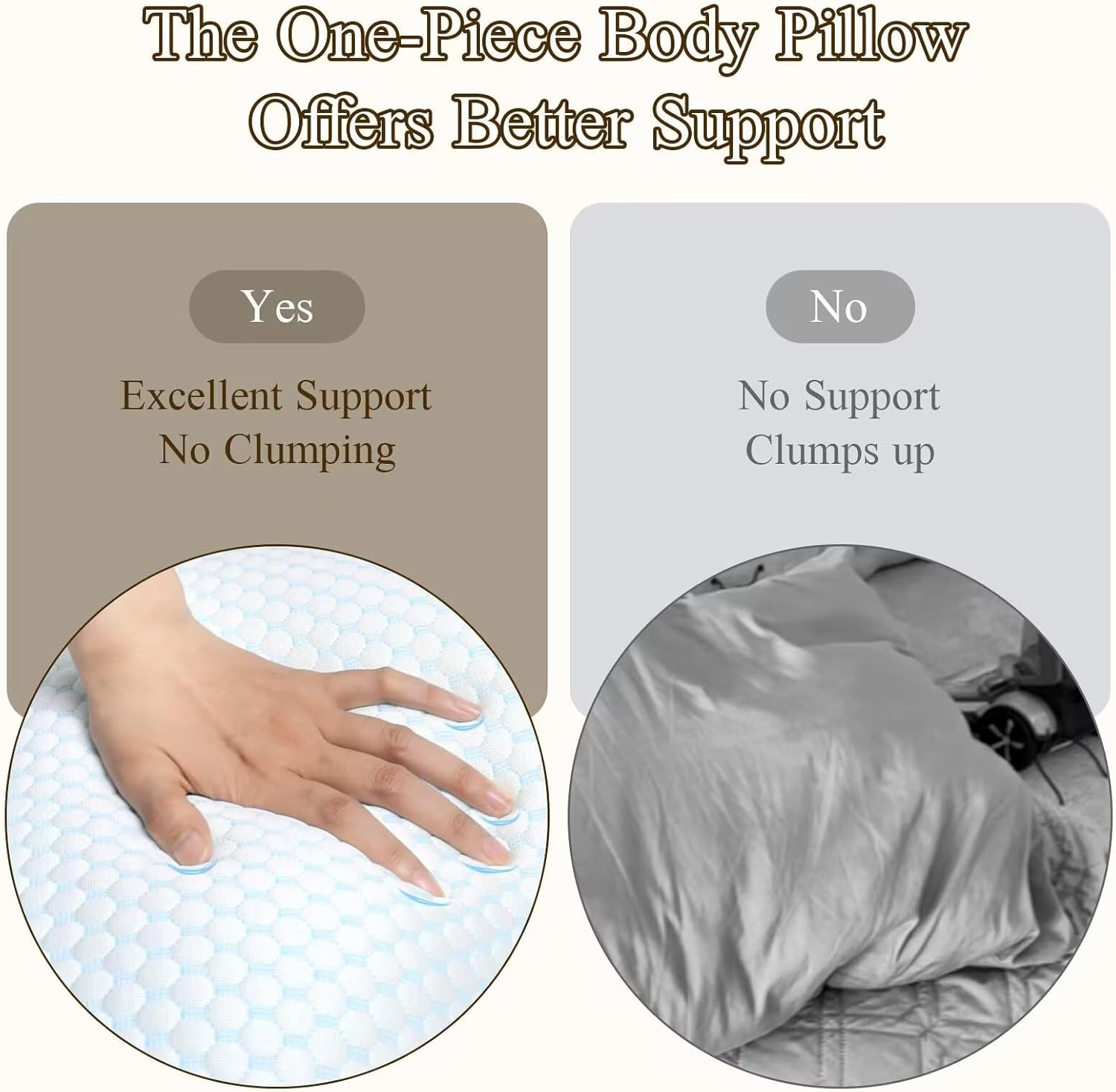 Mermaid Body Pillows for Adults, Cooling Long Pillow for Bed, One Piece Full Body Pillow, Big Memory Foam Firm Body Pillow for Side Sleepe, Soft Hugging Bodypillow for Pregnancy image number 2